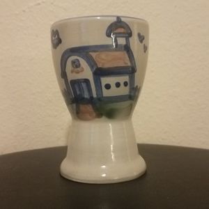 M.A. HADLEY DOUBLE EGG CUP COUNTRY FARM HOUSE